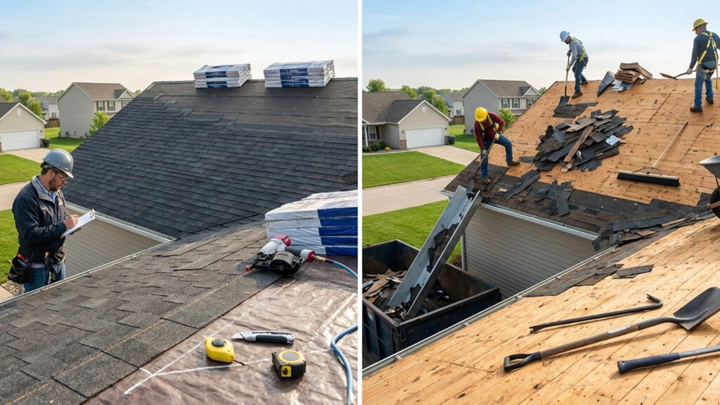 Difference Between Roofing Tear-Off and Overlay