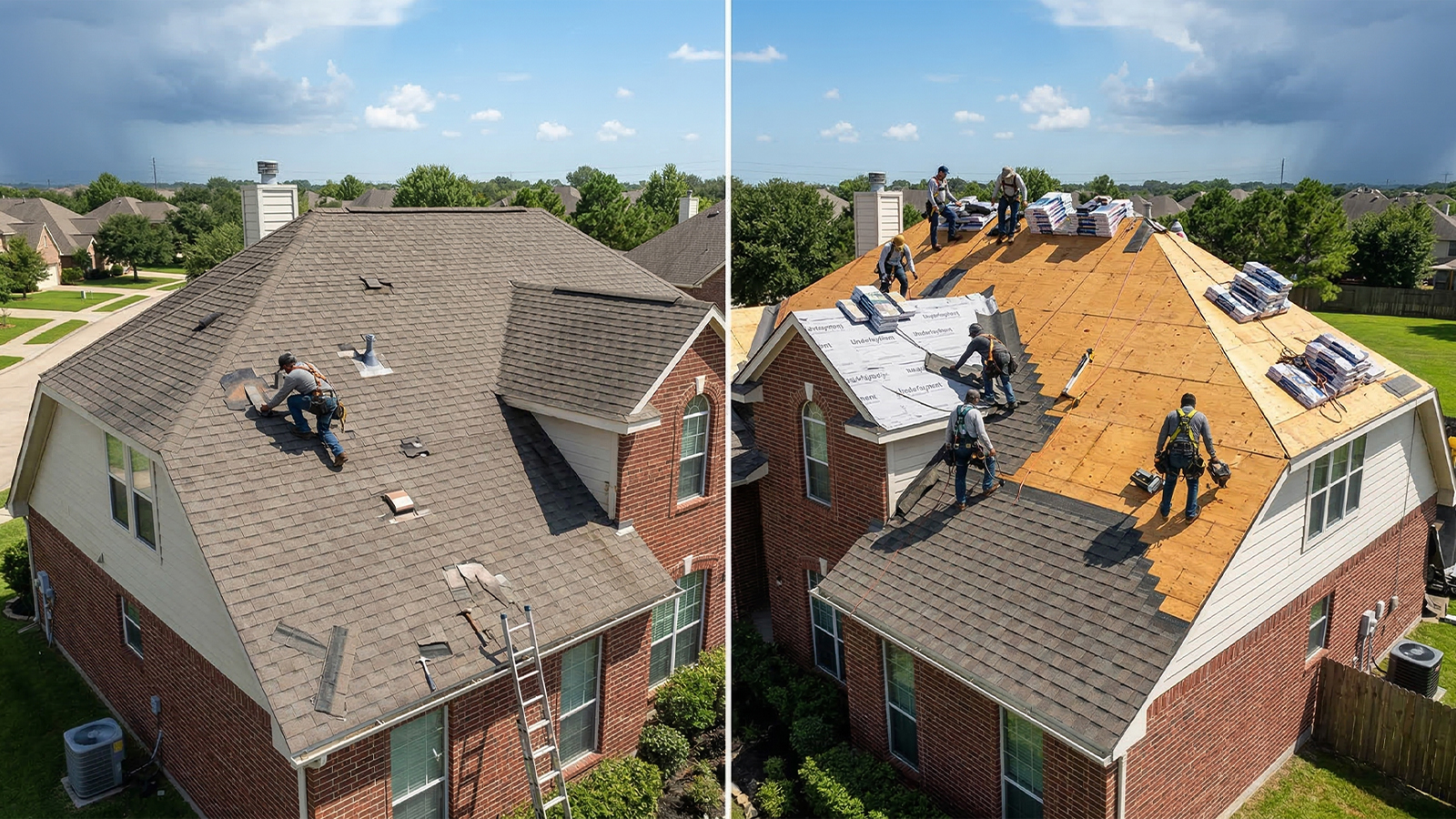 Roof Repair vs Roof Replacement in Houston