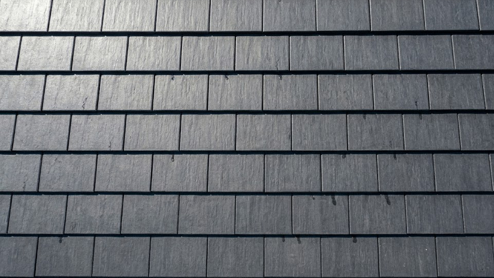 synthetic polymer roofing close up