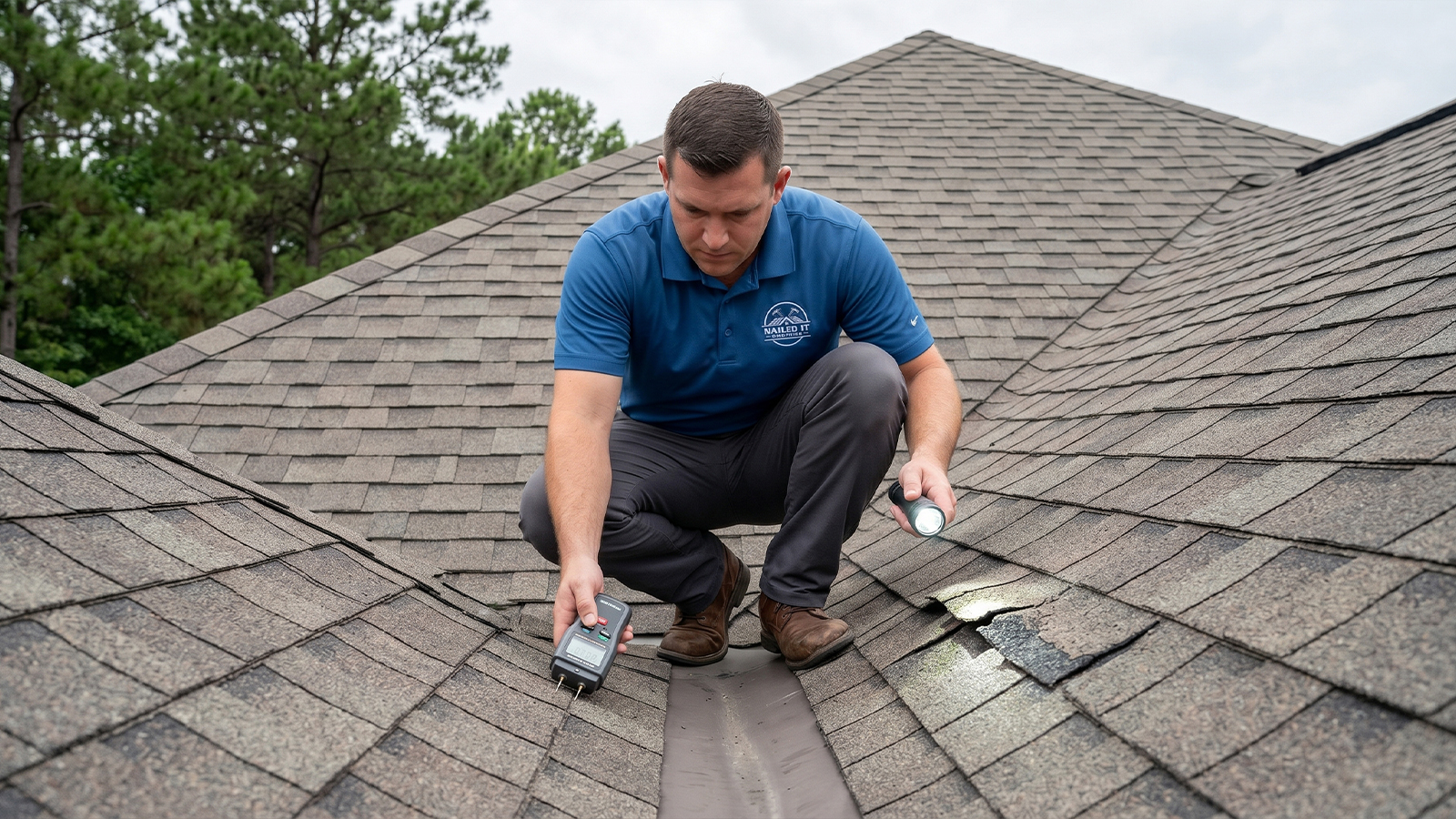 Exterior Roof Inspection Surface Ridges Hips and Valleys