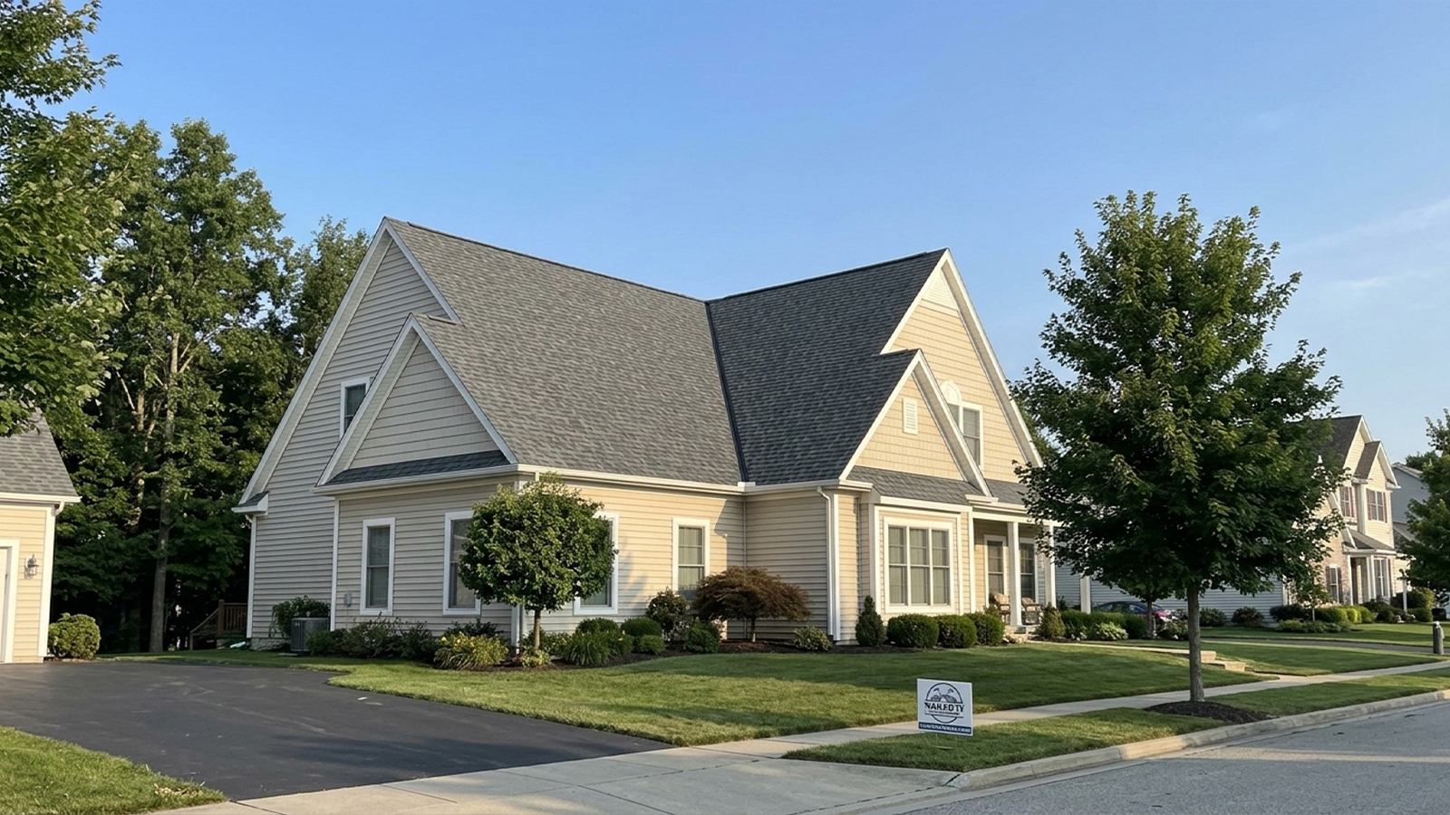 Cross Gable Roof in Magnolia