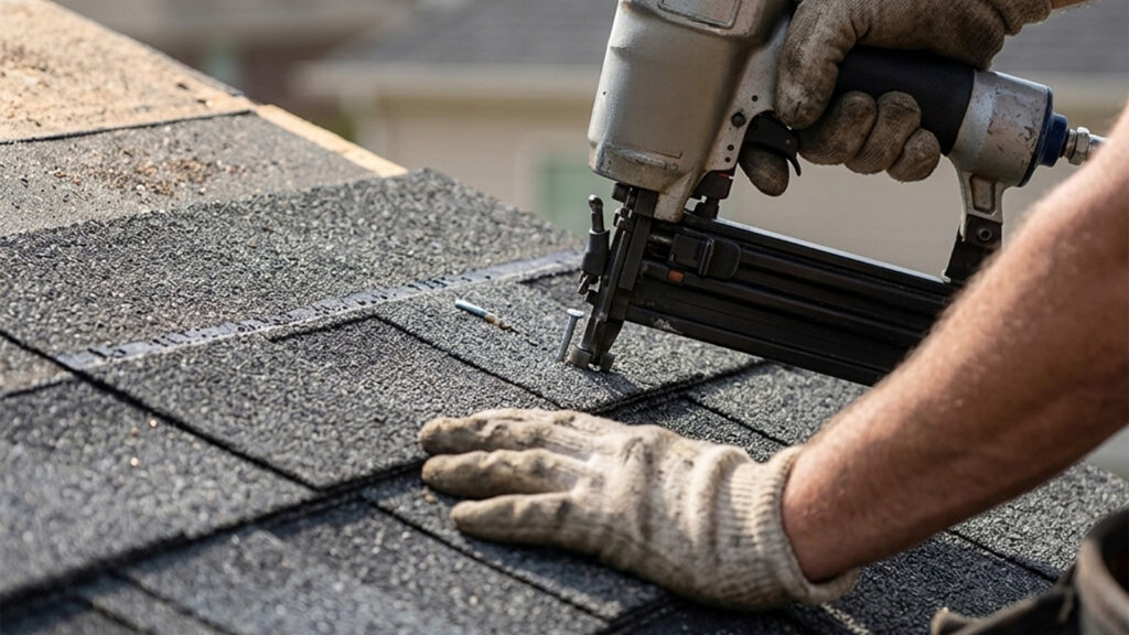 Architectural shingles on Multifamily Roof