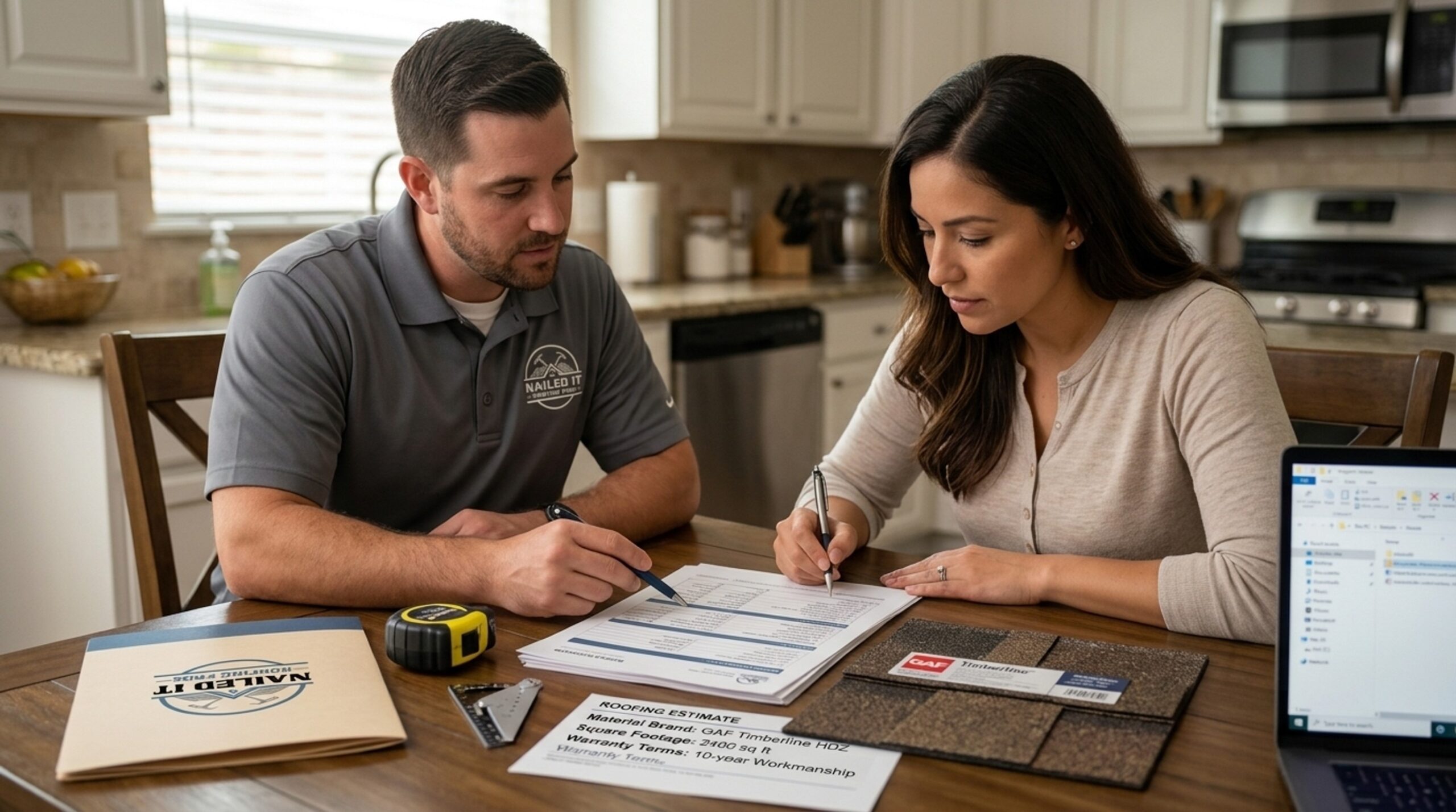 Explaining every estimate line item of roofing quote